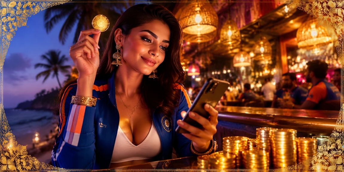 Cricket betting fans enjoying at the beach in Goa